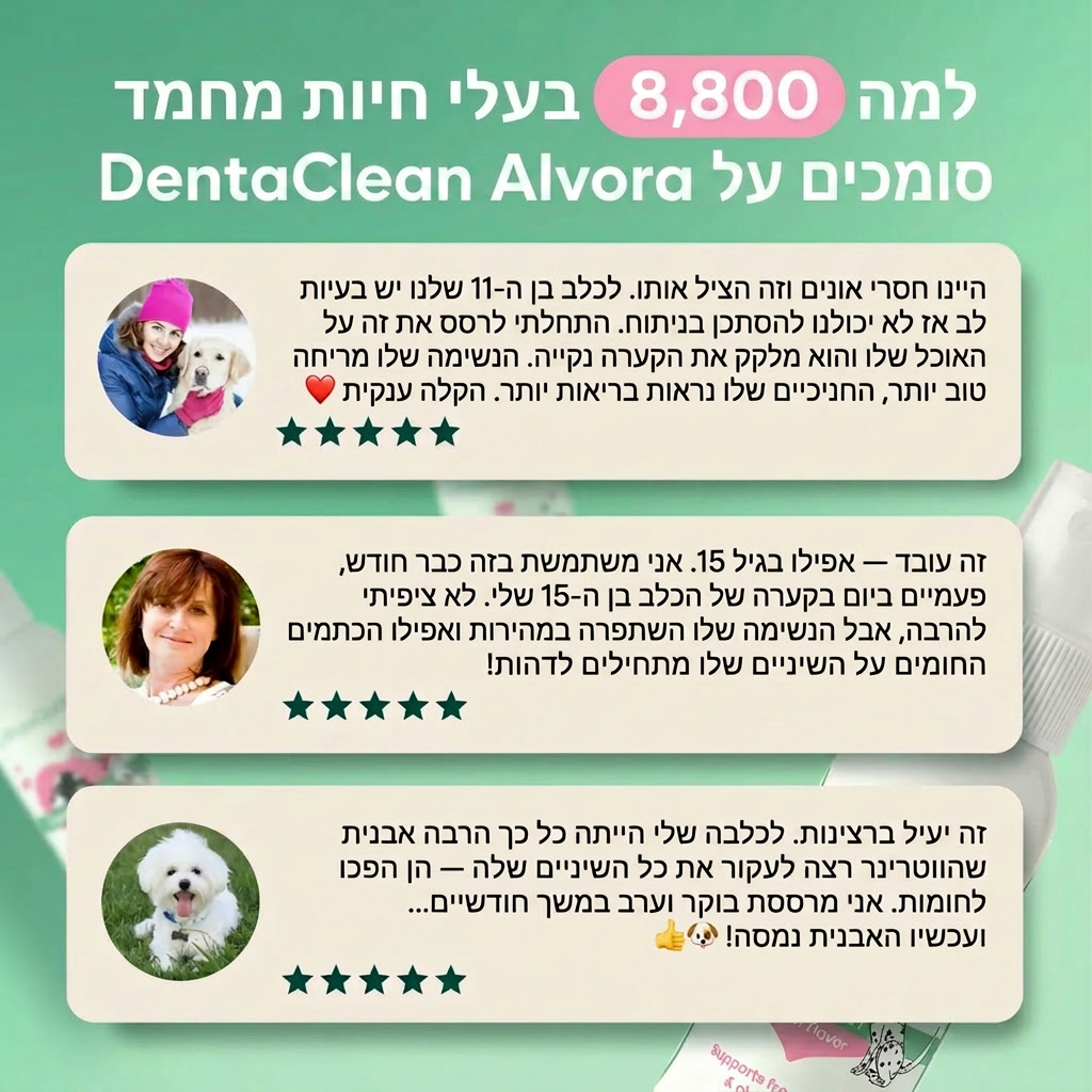 תרסיס דנטה קלין-תומך בנשימה רעננה ובשיניים נקיות לכלב