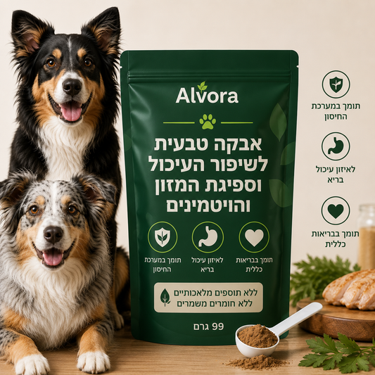 אבקה טבעית לשיפור העיכול וספיגת המזון והויטמינים