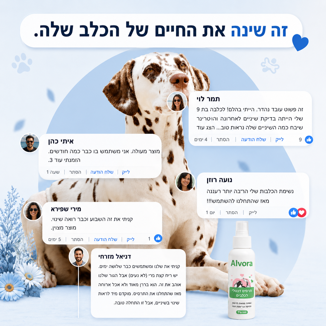 תרסיס דנטה קלין-תומך בנשימה רעננה ובשיניים נקיות לכלב