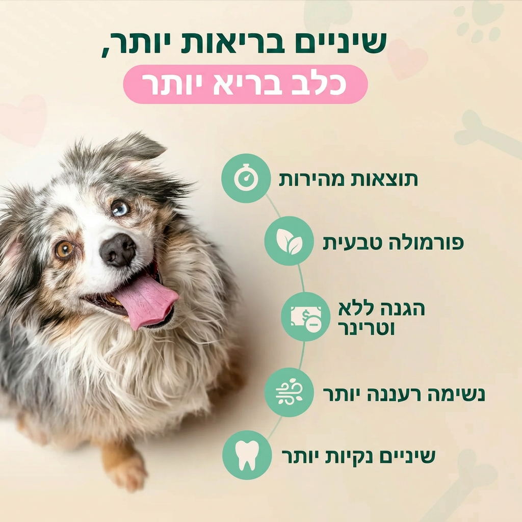 תרסיס דנטה קלין-תומך בנשימה רעננה ובשיניים נקיות לכלב