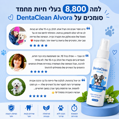 תרסיס דנטה קלין-תומך בנשימה רעננה ובשיניים נקיות לכלב